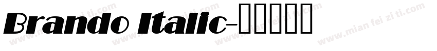 Brando Italic字体转换